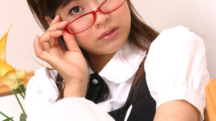 Nerd Asian Teen Maid Fucked on the Sofa