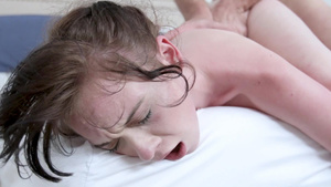 Barely Legal Teen Under the Pressure of Stepdad's Cock